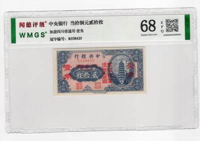 历代纸币 - 中央银行1角