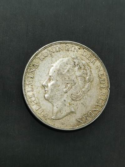 臻藏泉阁国内外钱币 - 荷兰威廉敏娜女王银币
