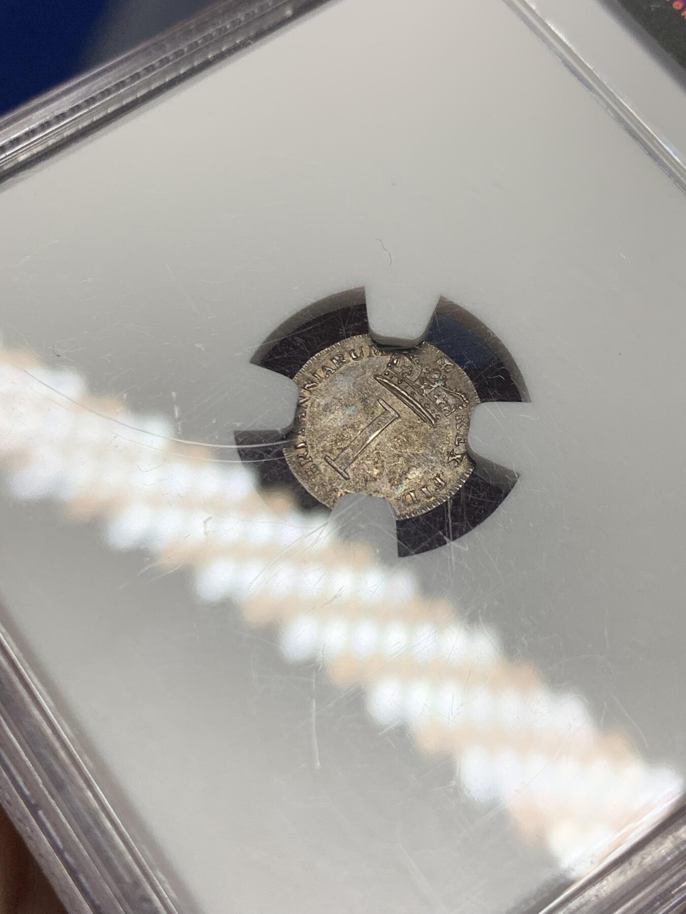 《竞宝斋》第289场- 周日，周一，周二 3场连拍 （全场包邮） NGC MS62 英国1818年一便士乔治三世灌足银币 少见品种 包浆很漂亮