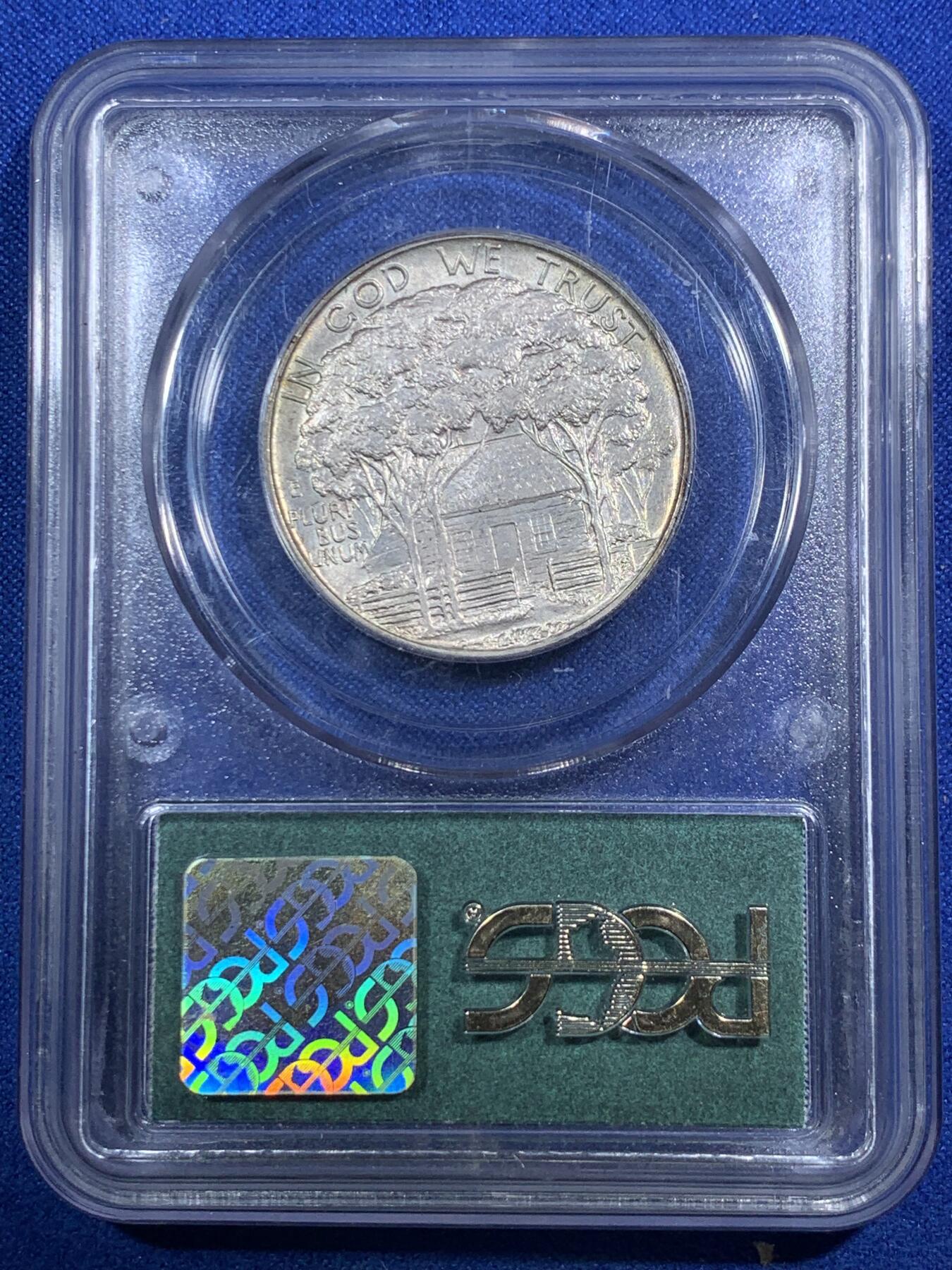 《竞宝斋》第289场- 周日，周一，周二 3场连拍 （全场包邮） PCGS MS64 美国 1922年 格兰特将军 半美元 PC经典老绿盒 状态很好