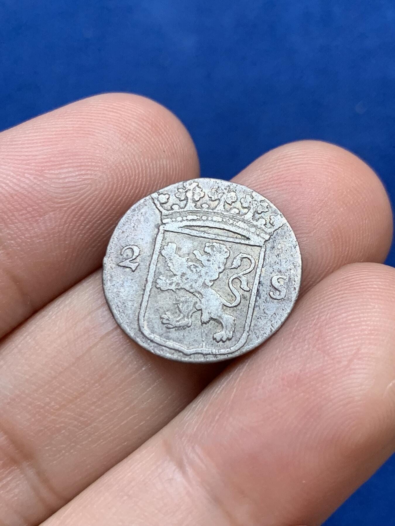 《竞宝斋》第289场- 周日，周一，周二 3场连拍 （全场包邮） 荷兰1789年2S银币 海上马车夫强盛时期的见证