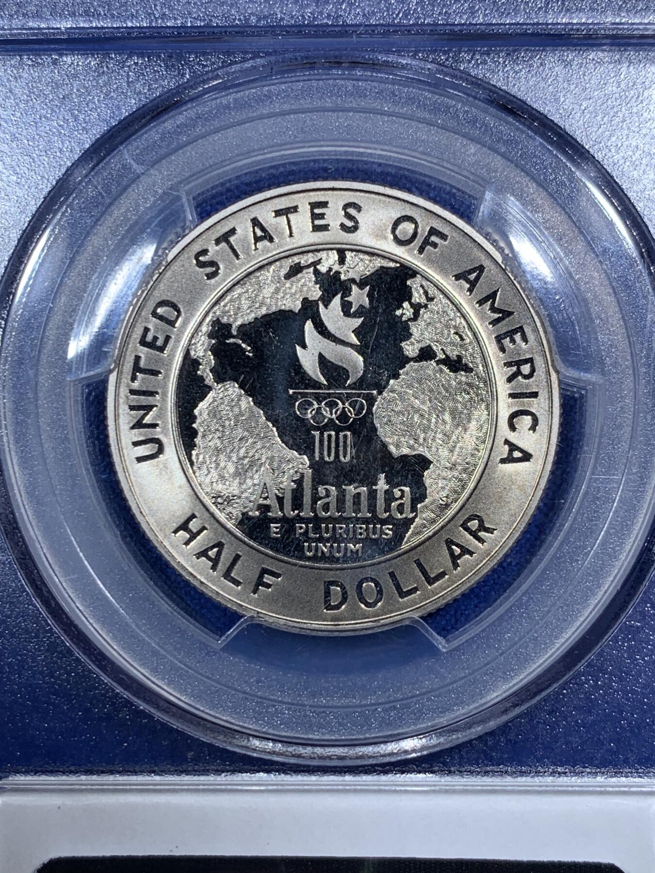 《竞宝斋》第289场- 周日，周一，周二 3场连拍 （全场包邮） PCGS PR69DCAM 美国1995年S版棒球半美元