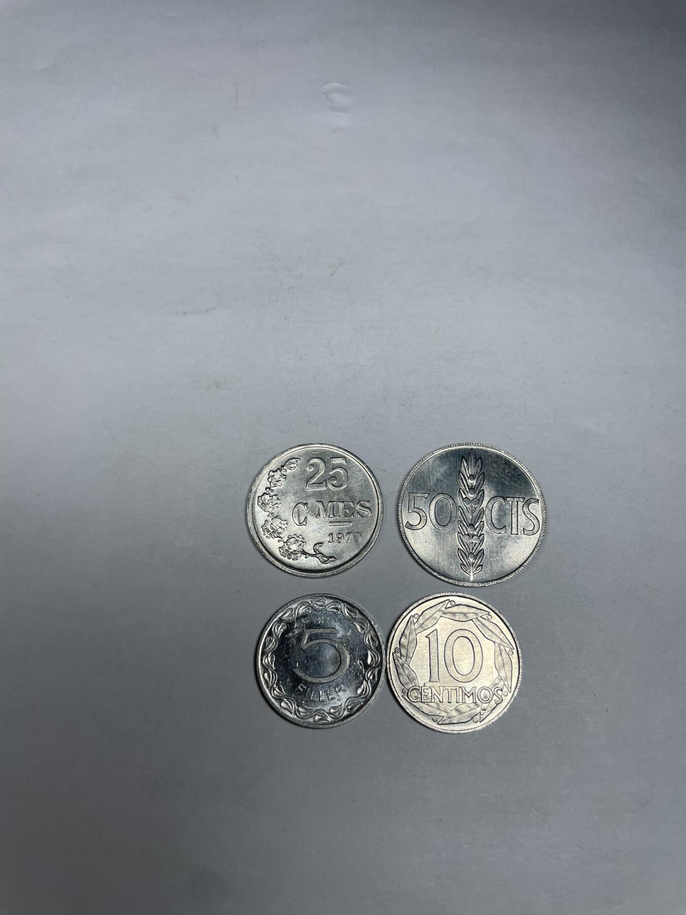 每日一拍，2024年集古藏今外币拍卖第十一期-第6场—（总第106拍），新一期拍卖开始了 各国铝币四枚