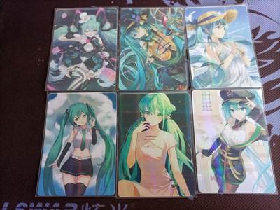【游宝卡牌】龙年第43期 福袋卡包-诺艾尔拼图卡 蒂法拼图卡隐藏款 女星卡等 - 初音未来 6张