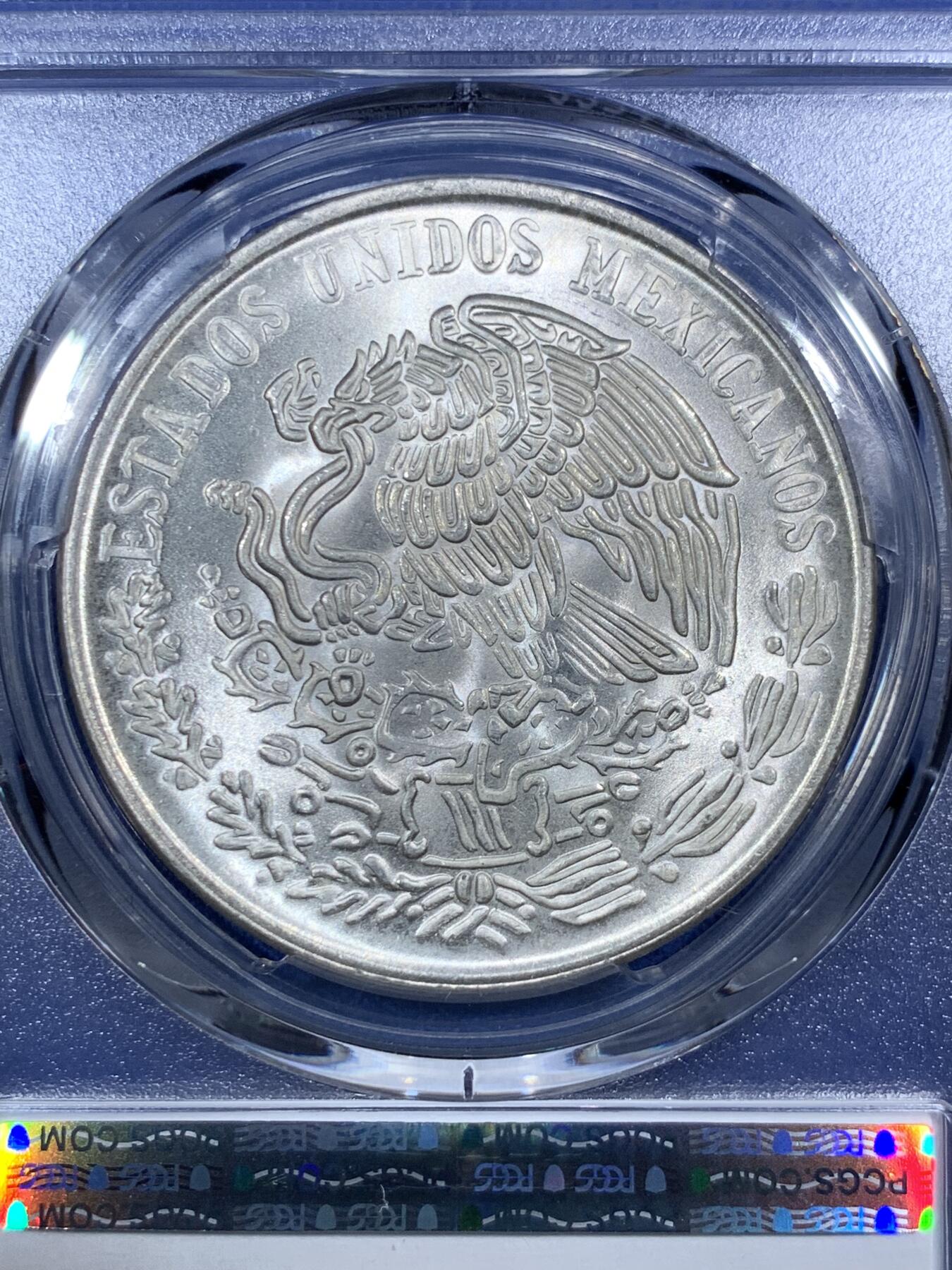 《竞宝斋》第289场- 周日，周一，周二 3场连拍 （全场包邮） PCGS MS64 墨西哥1978年革命领袖1978年100比索大银币