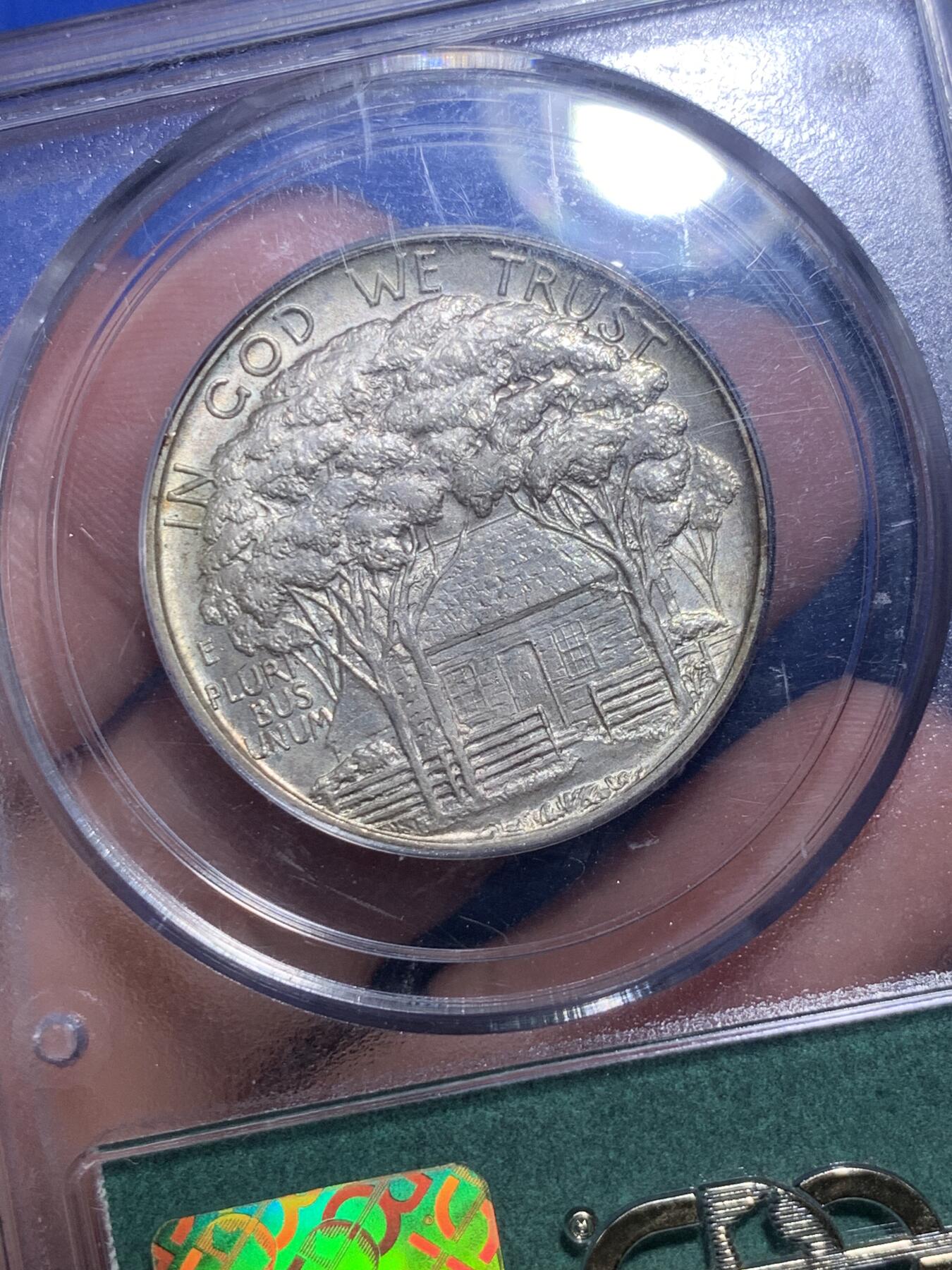 《竞宝斋》第289场- 周日，周一，周二 3场连拍 （全场包邮） PCGS MS64 美国 1922年 格兰特将军 半美元 PC经典老绿盒 状态很好