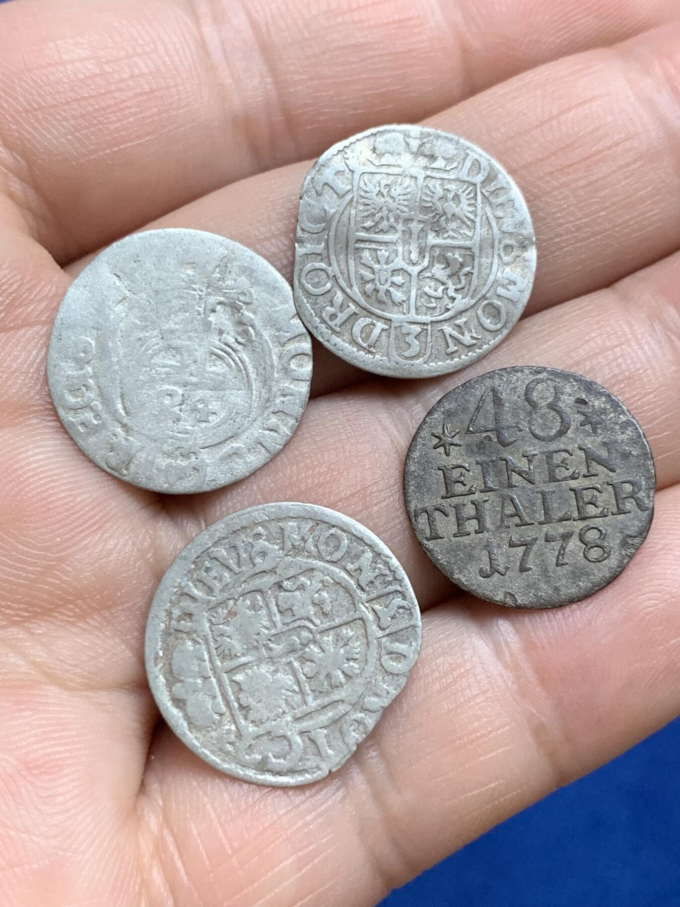 《竞宝斋》第289场- 周日，周一，周二 3场连拍 （全场包邮） 4枚一组 神圣罗马帝国1/48泰勒银币1枚 波兰3波尔卡3枚 少见