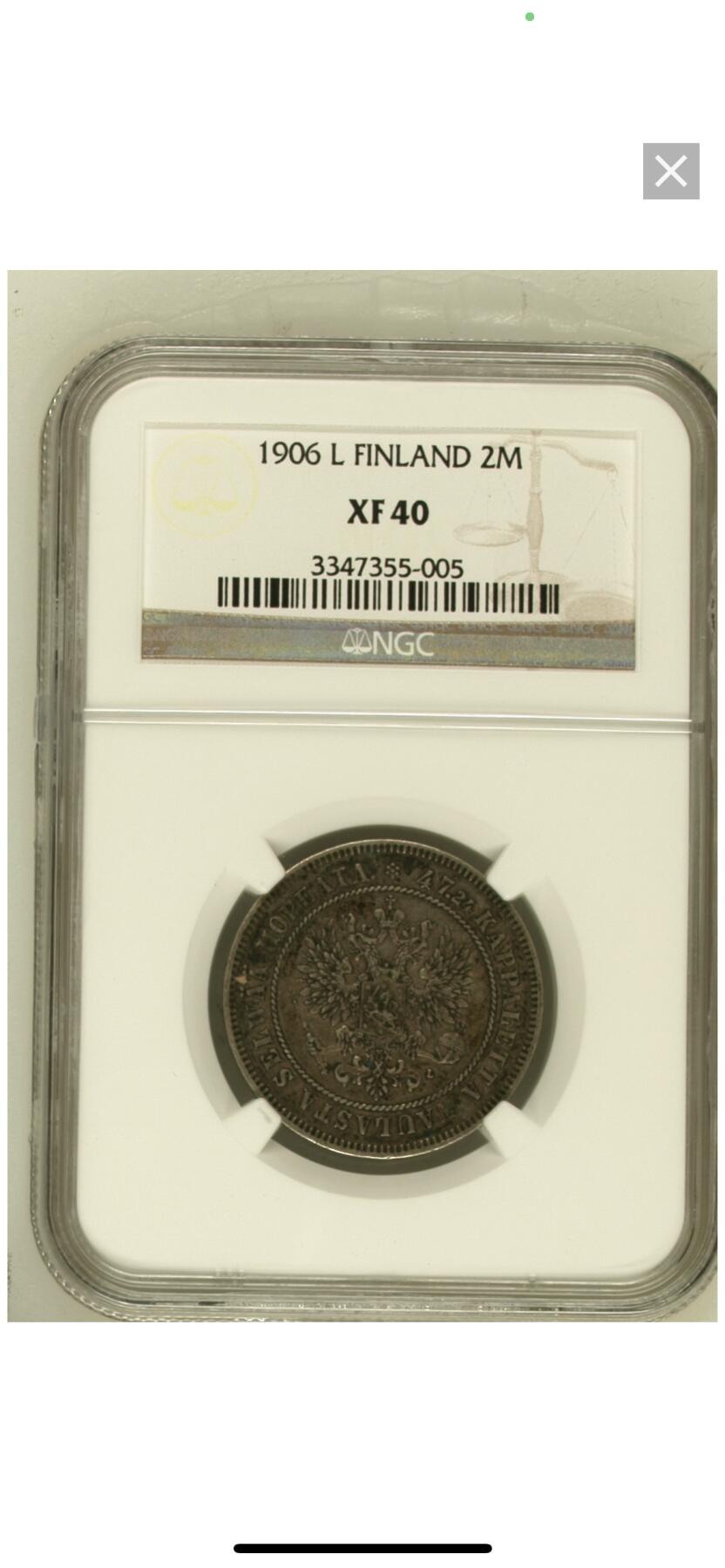 NGC- XF40俄占芬兰1906年2马克