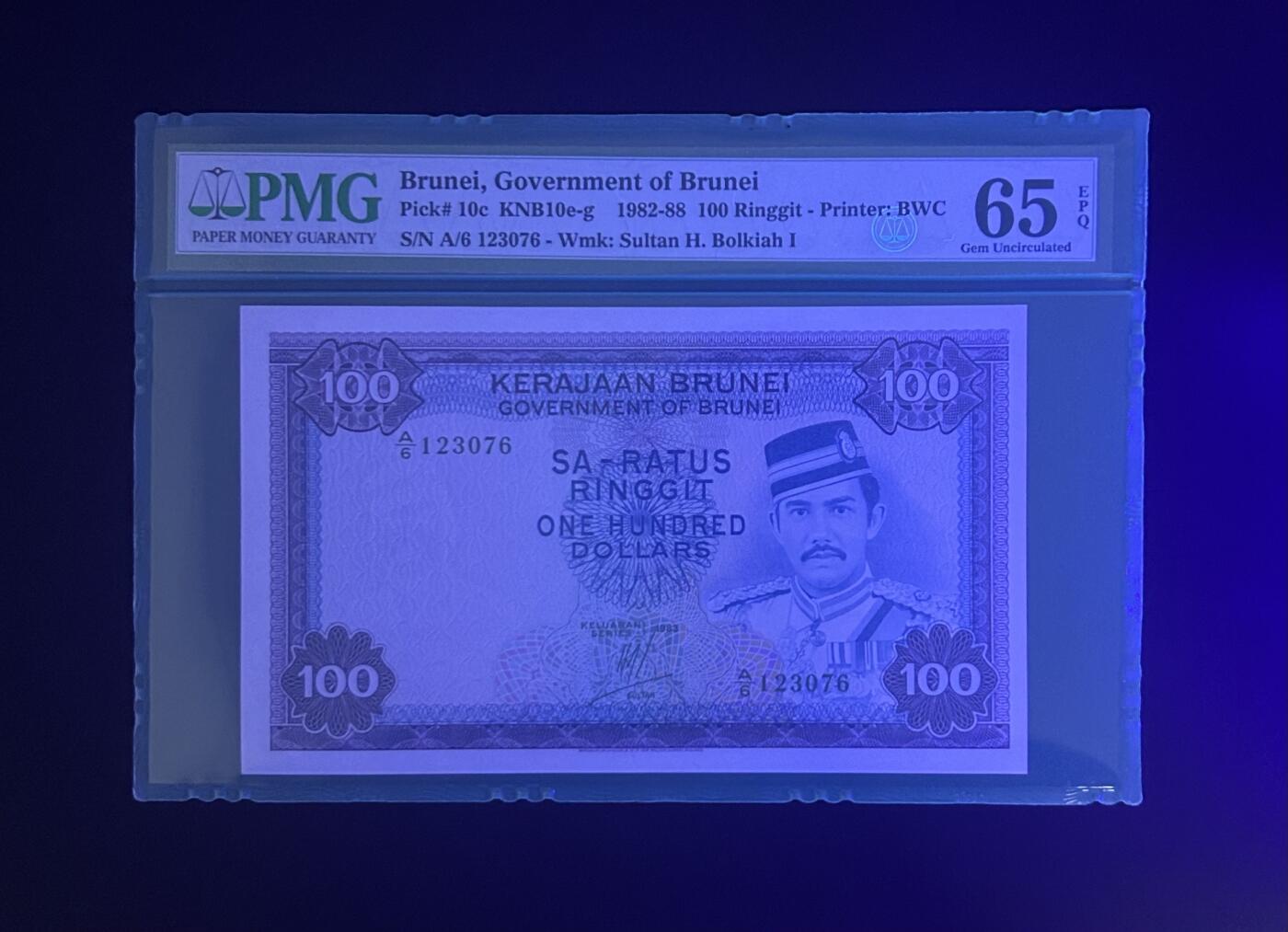 【丑猫0727】今晚六点半，自动快拍 文莱100(紫色大幅漂亮)