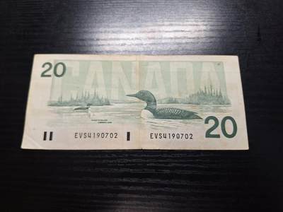 博彦收藏7月24日钱币专场 加拿大鸟版20元流通好品