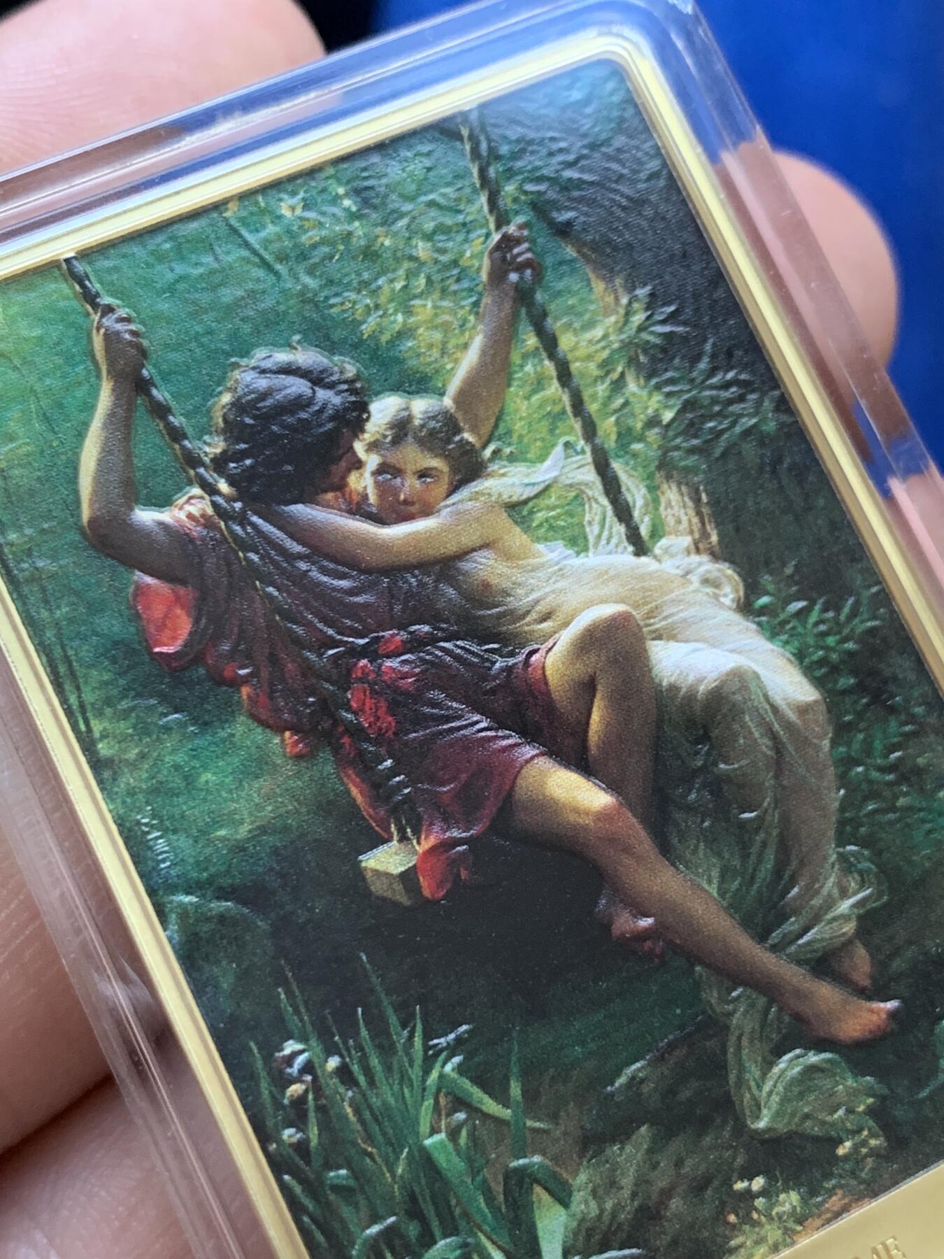 《竞宝斋》第289场- 周日，周一，周二 3场连拍 （全场包邮） NAMI《春光》彩铜章 原画为同名古典主义名画，画家PIERRE COT成名作 限量300枚，已绝版