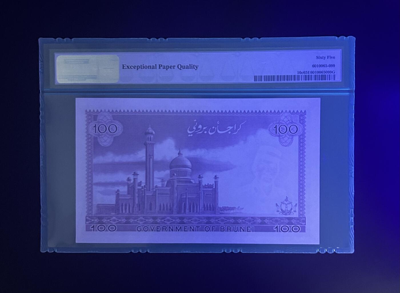 【丑猫0727】今晚六点半，自动快拍 文莱100(紫色大幅漂亮)