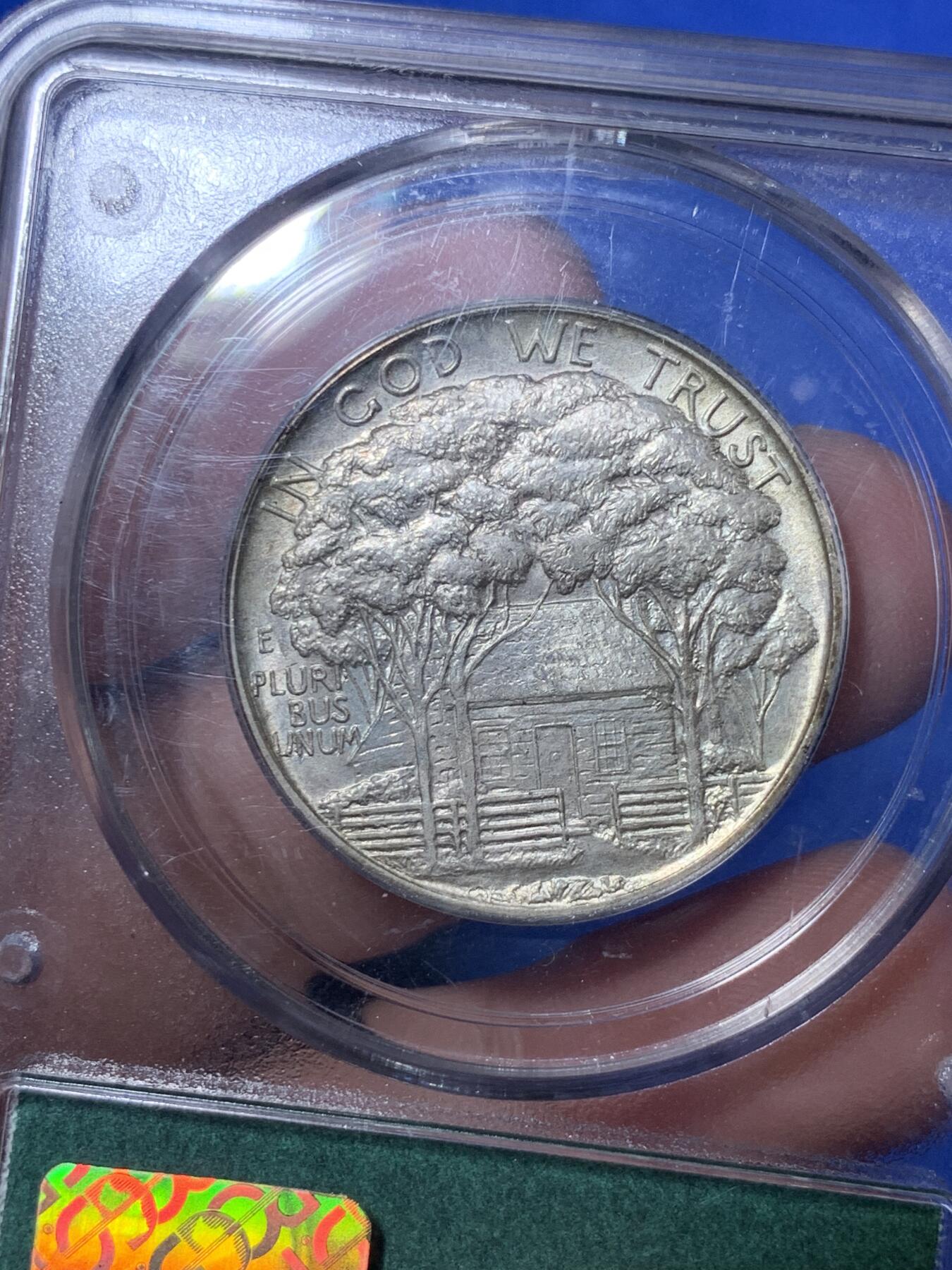 《竞宝斋》第289场- 周日，周一，周二 3场连拍 （全场包邮） PCGS MS64 美国 1922年 格兰特将军 半美元 PC经典老绿盒 状态很好