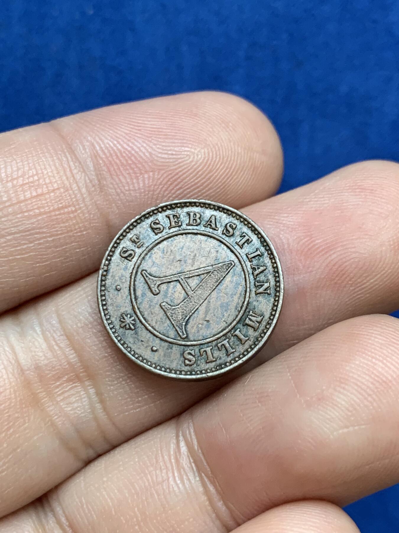 《竞宝斋》第289场- 周日，周一，周二 3场连拍 （全场包邮） 两枚一组 英属锡兰1866年大象代用币