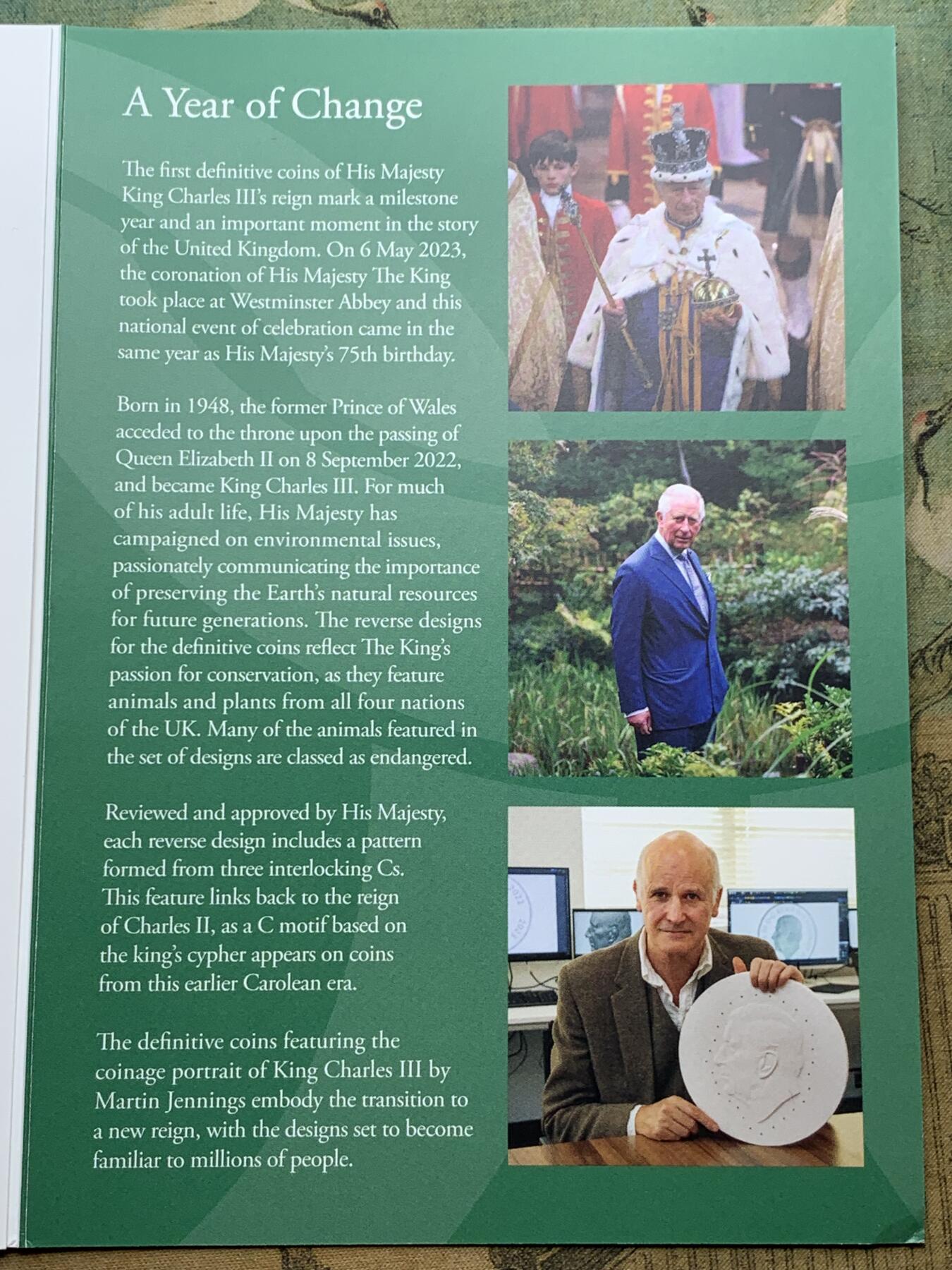 《竞宝斋》第289场- 周日，周一，周二 3场连拍 （全场包邮） 英国2023年官方套币  查尔斯三世首套硬币  人像边带皇冠暗记  动物主题  未来热门品种