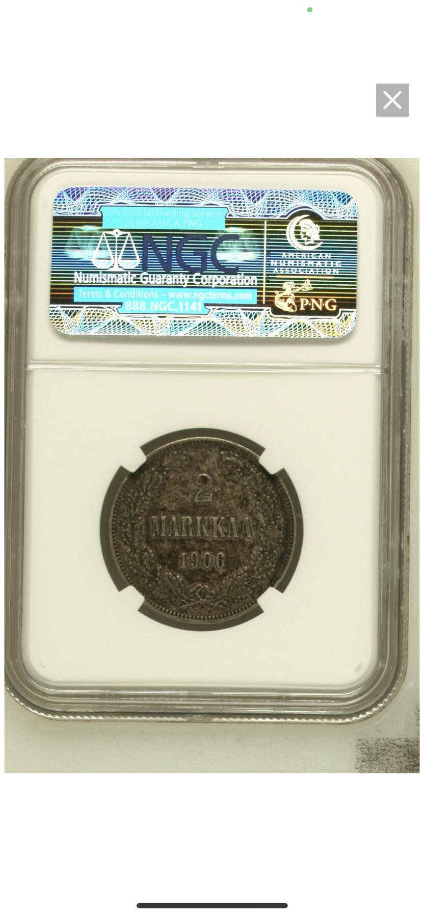 NGC- XF40俄占芬兰1906年2马克