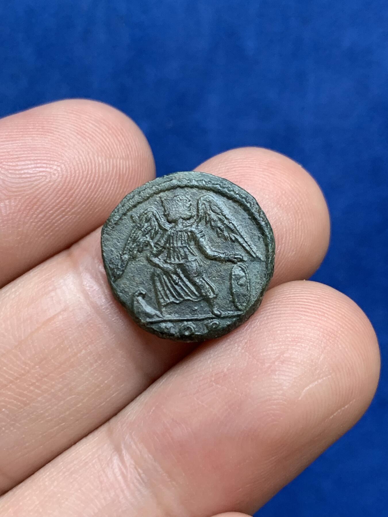 《竞宝斋》第289场- 周日，周一，周二 3场连拍 （全场包邮） 古罗马君士坦丁堡建城纪念币 小天使清晰