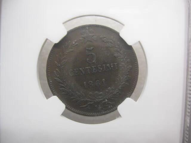 NGC-AU55BN意大利1861年5分