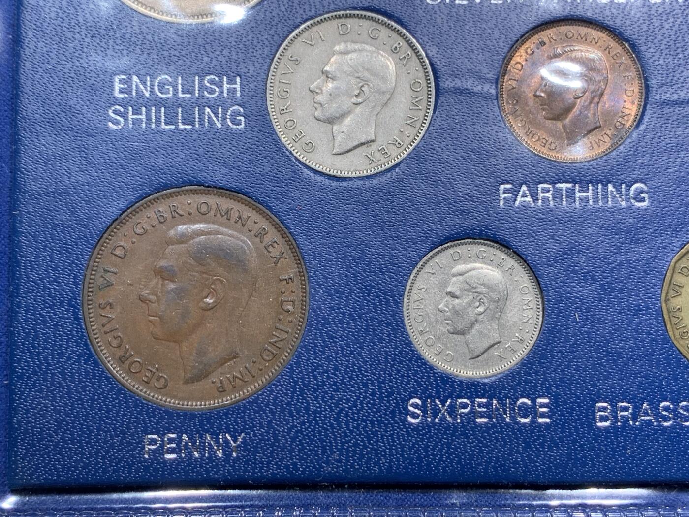 《竞宝斋》第290场- 周日，周一，周二 3场连拍 （全场包邮） 英国套币 乔治六世