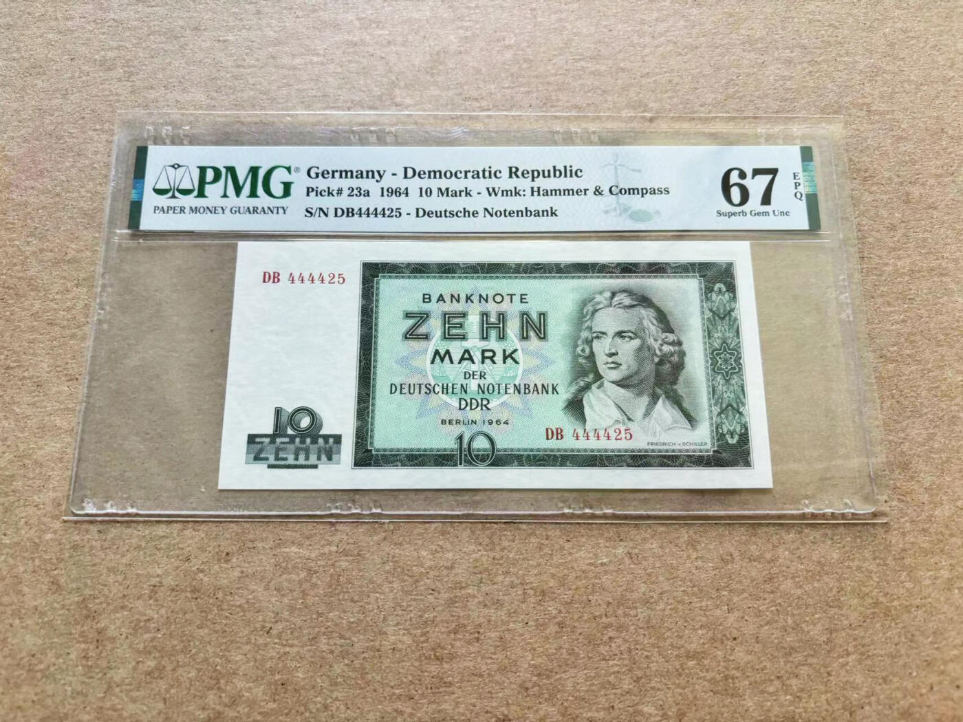 【Blue Auction】✨世界纸币精拍第510期【精】 德国 1964年10马克 PMG67EPQ 高分