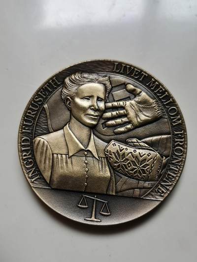 道一币馆币章第八十场 - 挪威为自由而战系列-挪威抵抗英雄安娜索菲二战纪念章