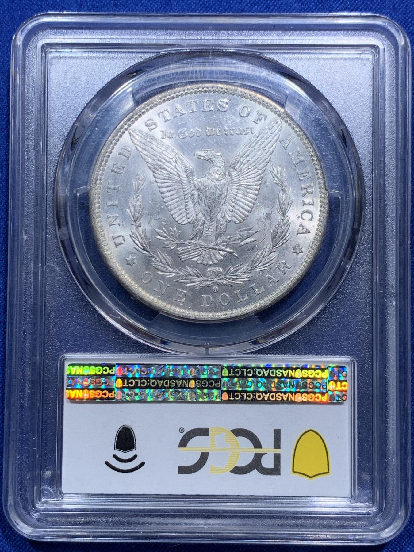 《竞宝斋》第290场- 周日，周一，周二 3场连拍 （全场包邮） PCGS MS64 美国1884-O版摩根银币