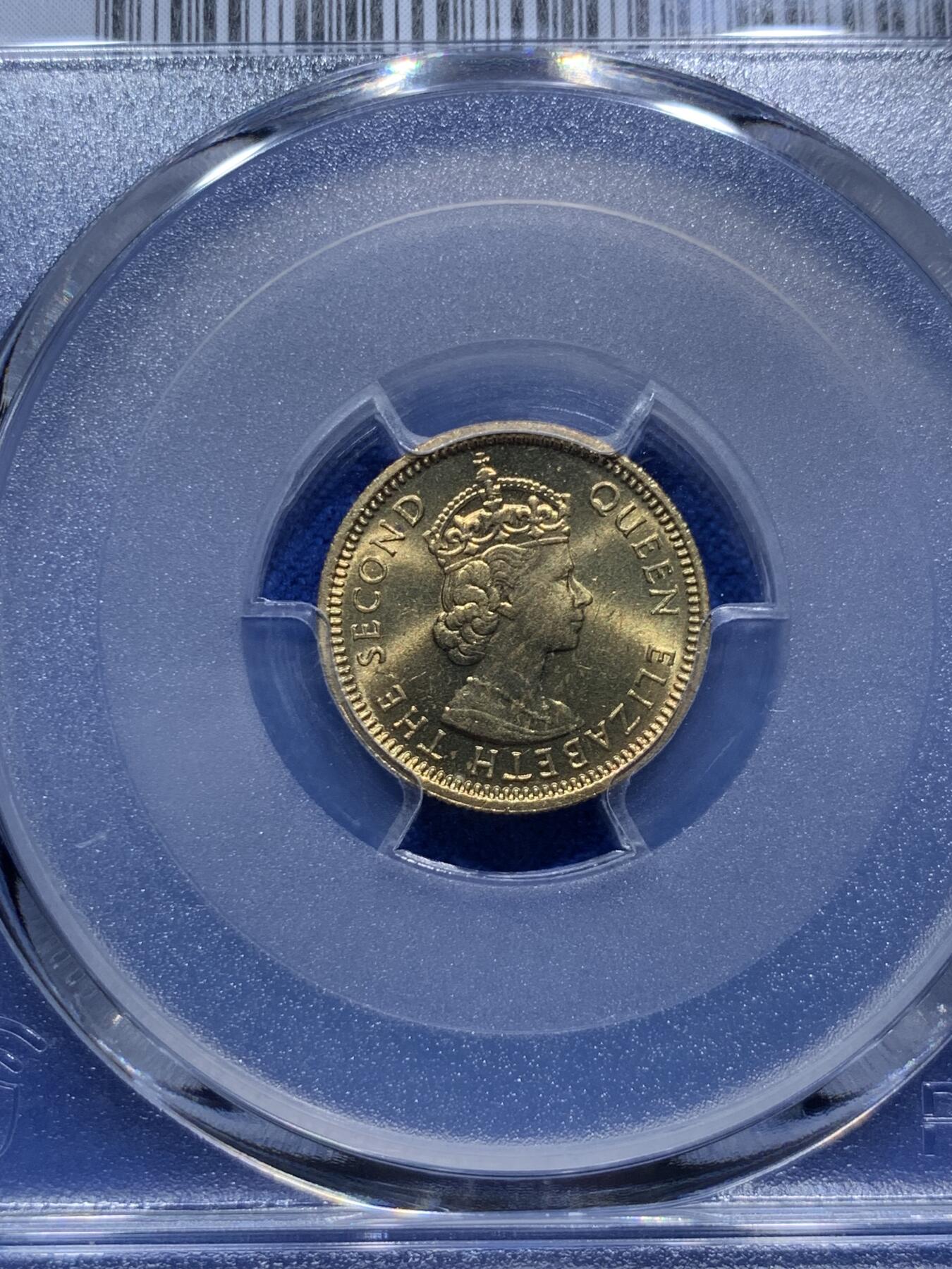 《竞宝斋》第290场- 周日，周一，周二 3场连拍 （全场包邮） PCGS MS65 香港1979五仙 小特年 两面转光犀利 黄铜币保存不易 热门品种