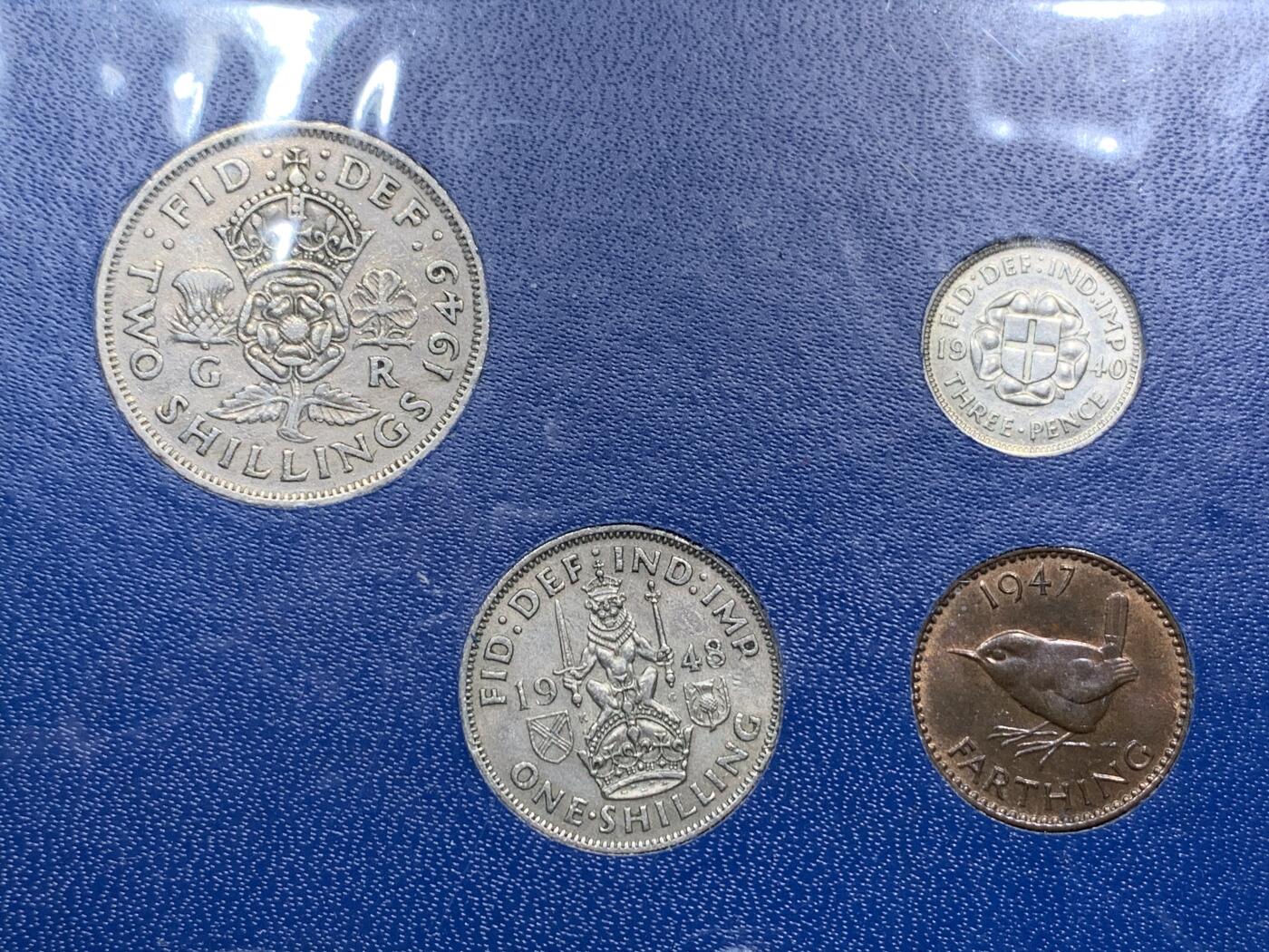 《竞宝斋》第290场- 周日，周一，周二 3场连拍 （全场包邮） 英国套币 乔治六世