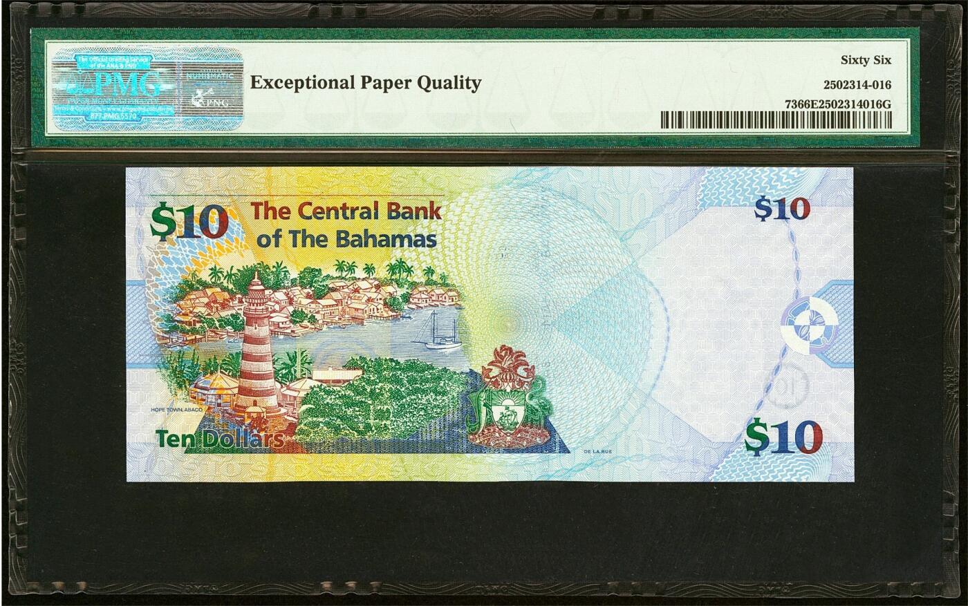 【Blue Auction】✨世界纸币精拍第510期【精】  【无47】巴哈马 2005年10元 女王  设计非常精美 较少见品种 PMG66EPQ 