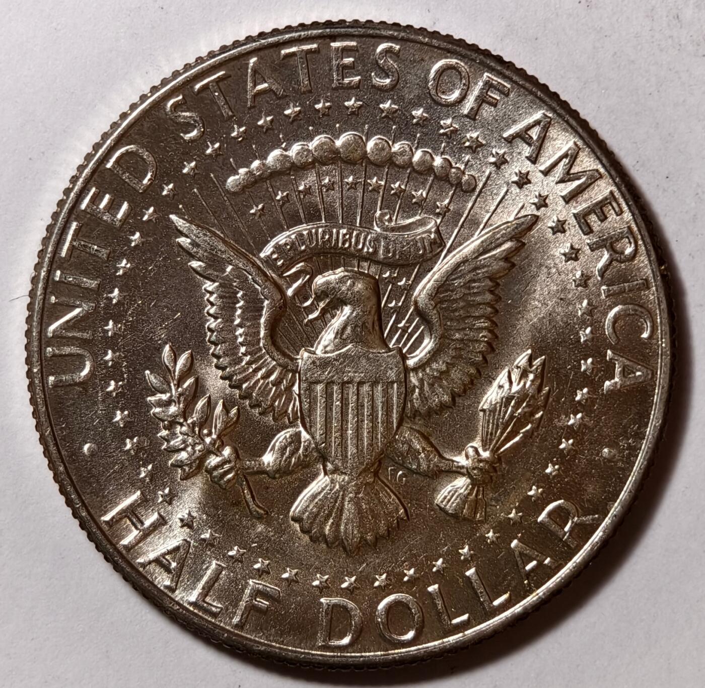 紫瑗钱币——第386期拍卖 美国 1967年 肯尼迪 半美元 50美分 11.5克 0.4银 UNC