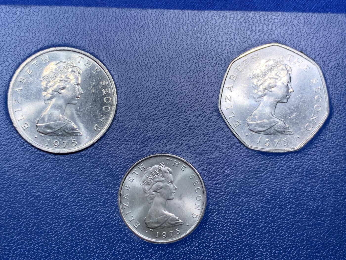 《竞宝斋》第290场- 周日，周一，周二 3场连拍 （全场包邮） 1975马恩岛6枚装套币 英联邦经典套币 unc品