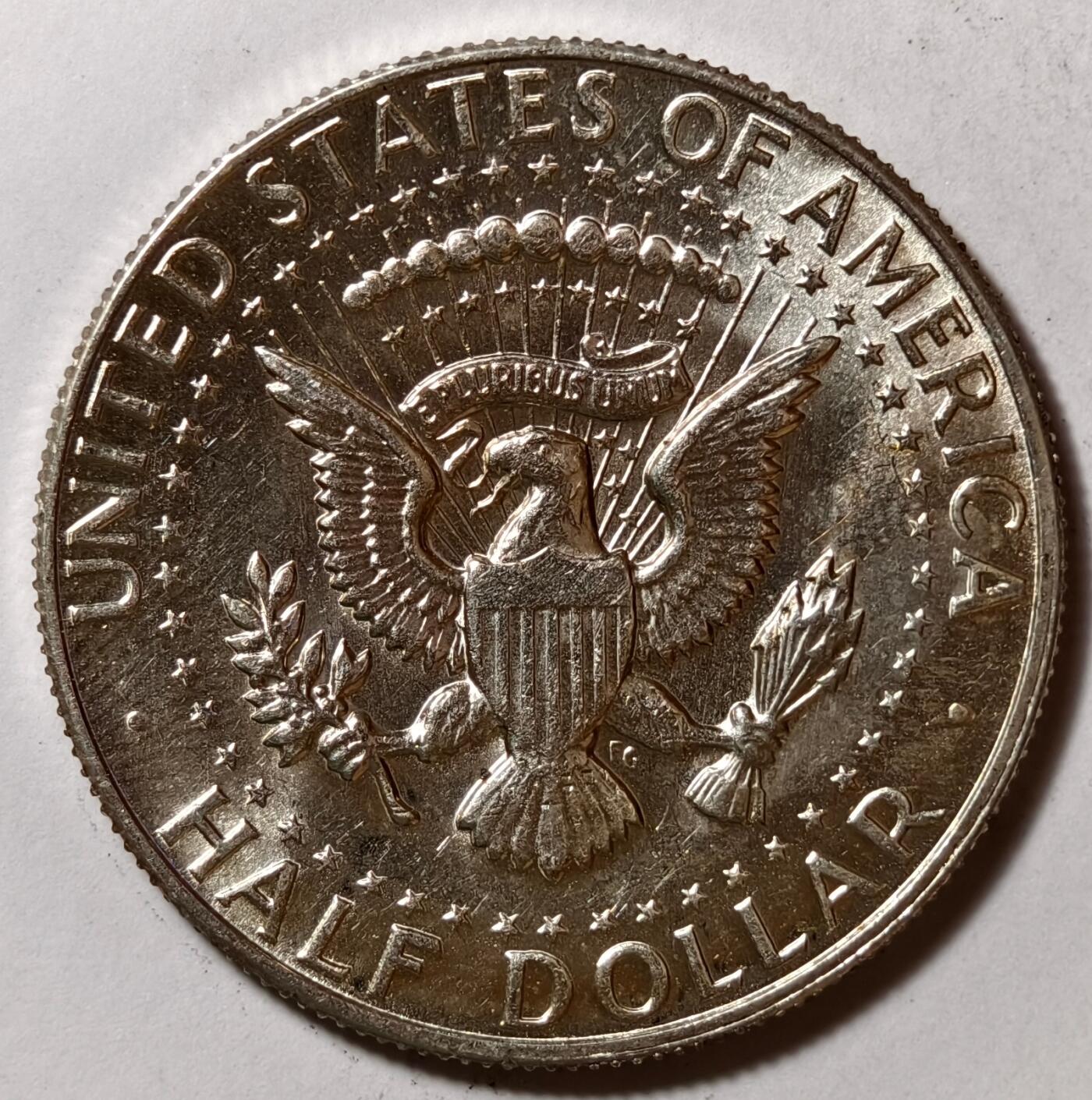 紫瑗钱币——第386期拍卖 美国 1965年 肯尼迪 半美元 50美分 11.5克 0.4银 UNC