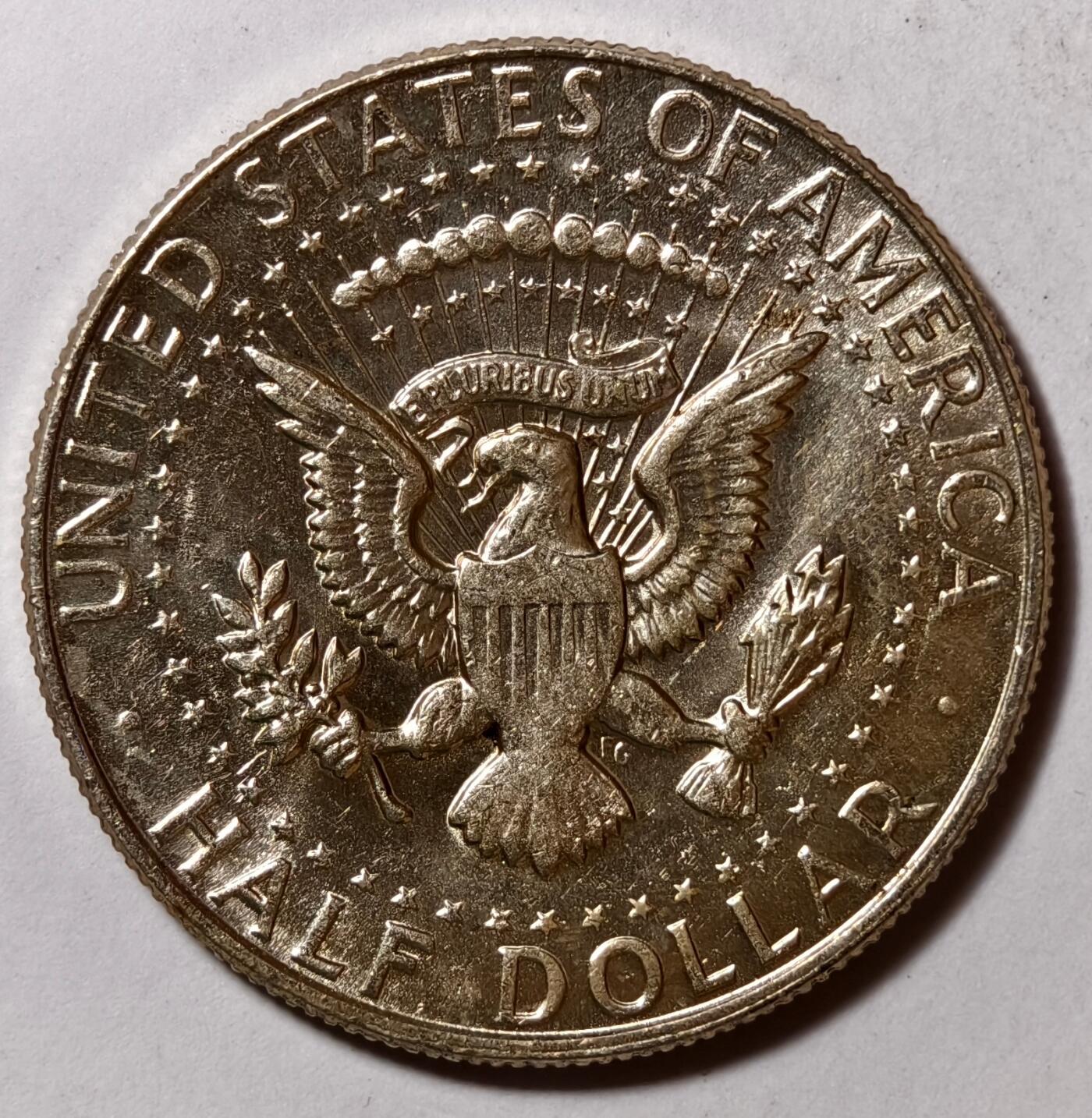 紫瑗钱币——第386期拍卖 美国 1967年 肯尼迪 半美元 50美分 11.5克 0.4银 UNC