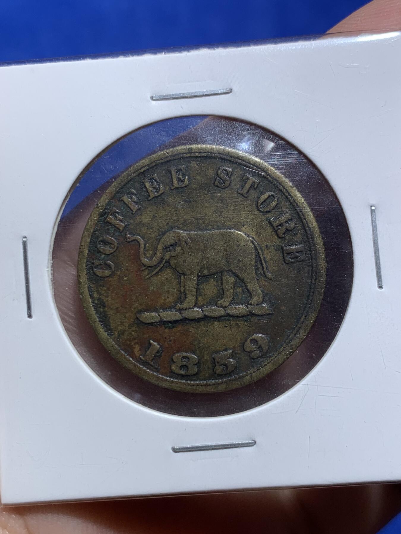 《竞宝斋》第290场- 周日，周一，周二 3场连拍 （全场包邮） 6枚一组 英属锡兰代用币