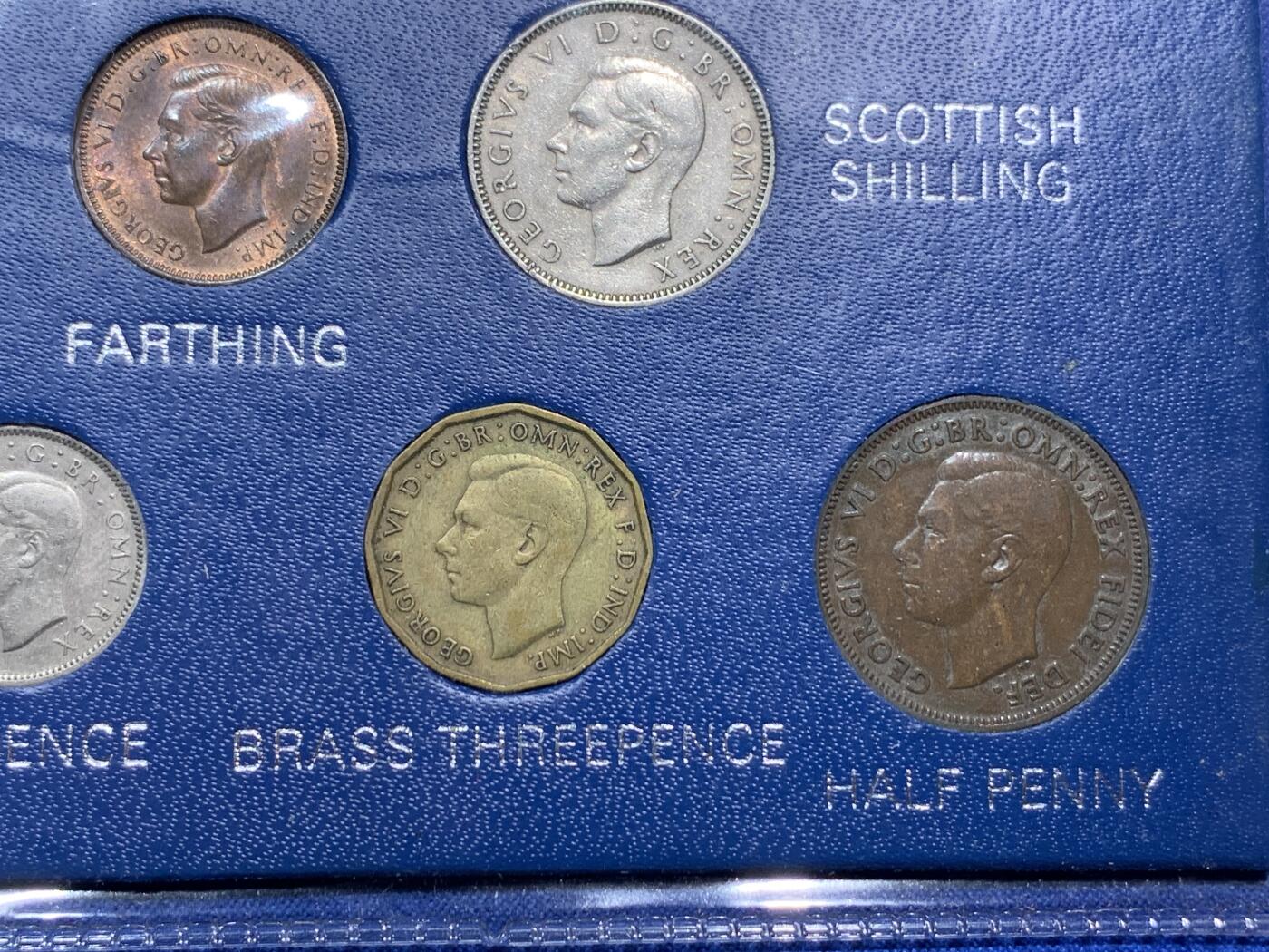 《竞宝斋》第290场- 周日，周一，周二 3场连拍 （全场包邮） 英国套币 乔治六世