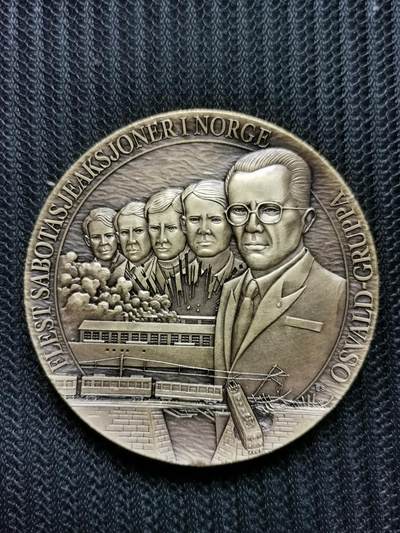 道一币馆币章第八十场 - 挪威为自由而战系列-北方抵抗组织二战纪念章