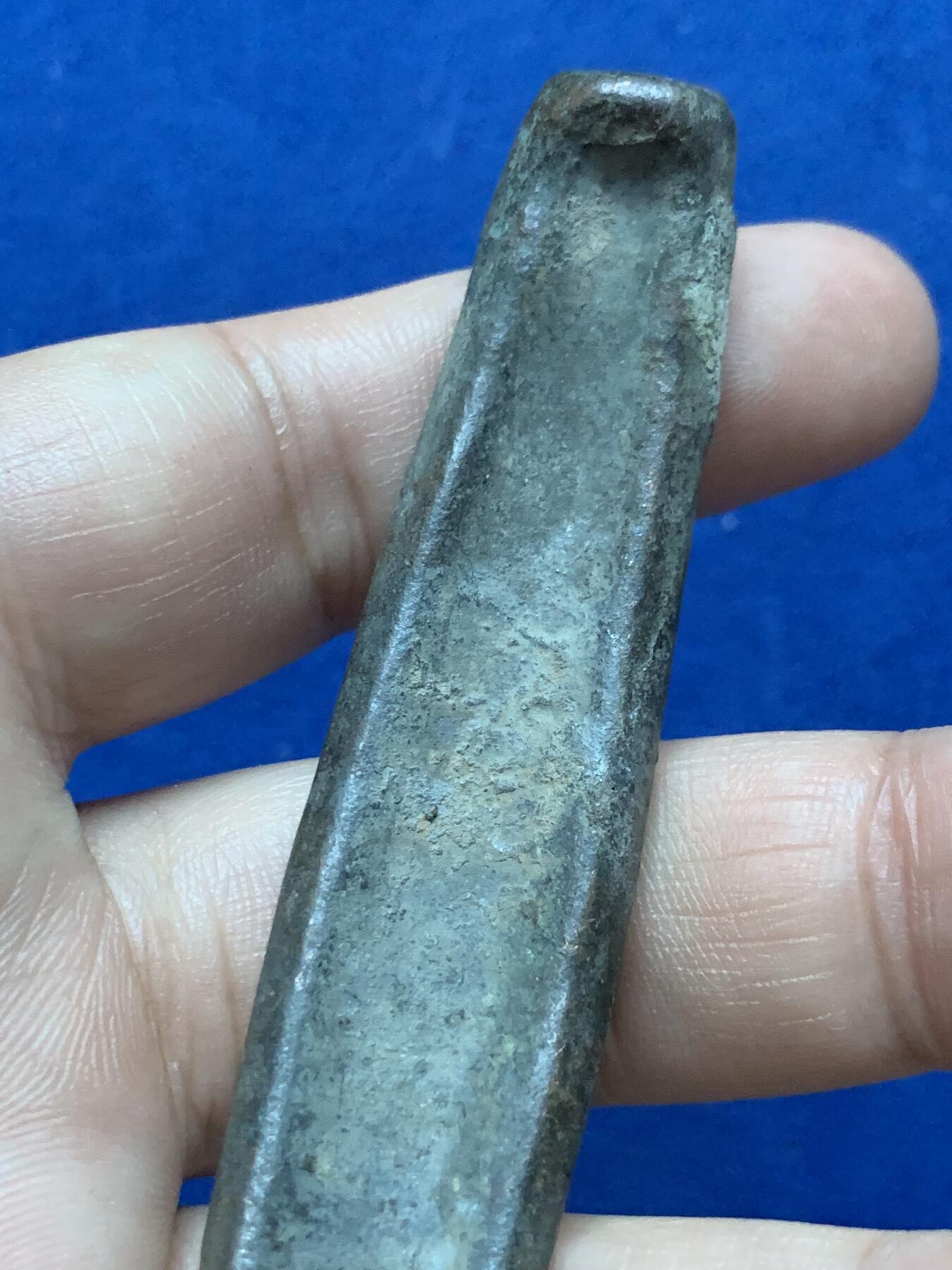 《竞宝斋》第290场- 周日，周一，周二 3场连拍 （全场包邮） 泰国 暹罗国 素可泰王朝 大型虎舌铜条 元末明初 400年历史 重量60.94克