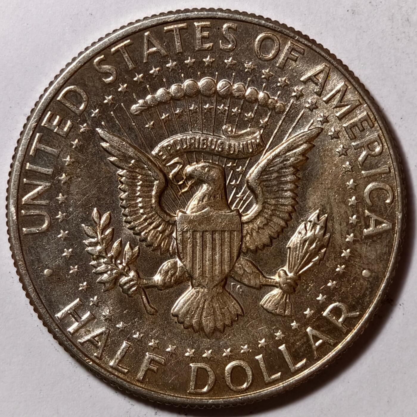 紫瑗钱币——第386期拍卖 美国 1967年 肯尼迪 半美元 50美分 11.5克 0.4银 UNC