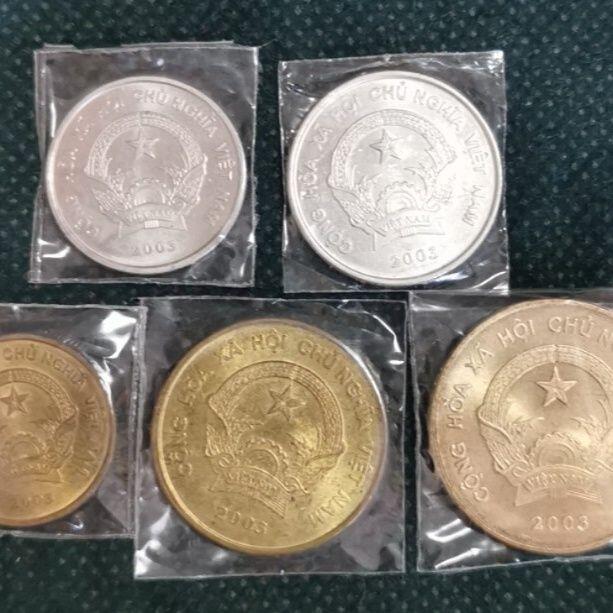 20240722 保真外币 稀缺越南200.500.1000.2000.5000盾一组5枚保真按图发货