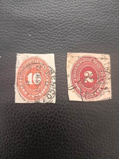 32外国邮票 墨西哥1886-94年古典数字邮票2枚销票 - 32外国邮票 墨西哥1886-94年古典数字邮票2枚销票