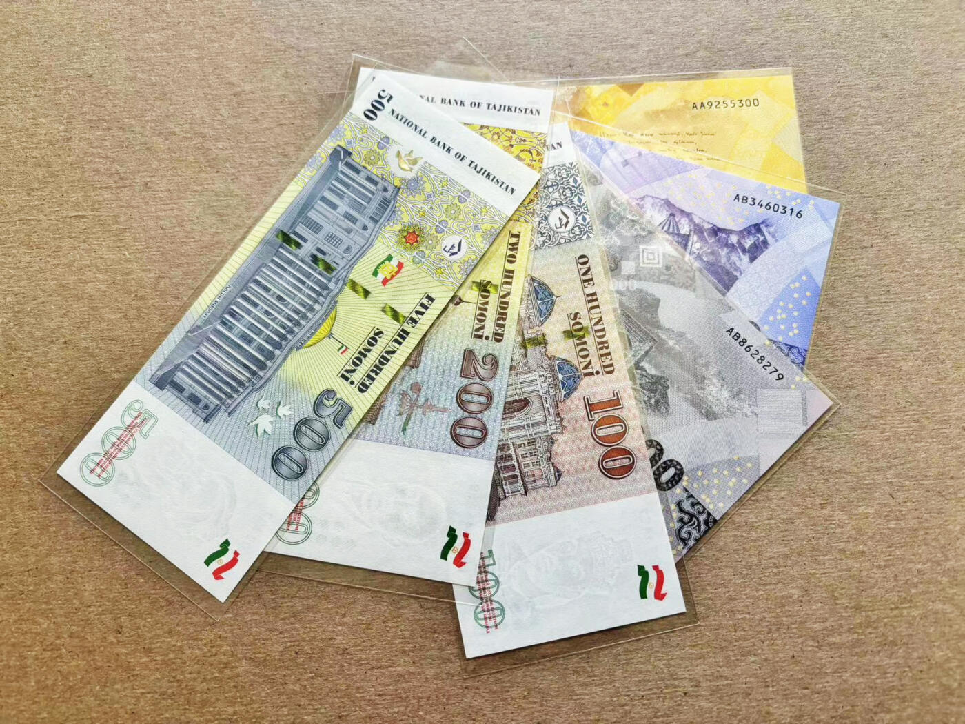 【Blue Auction】✨世界纸币精拍第511期【精】 【一组6张】塔吉克斯坦、吉尔吉斯斯坦 纸币一组 全新UNC