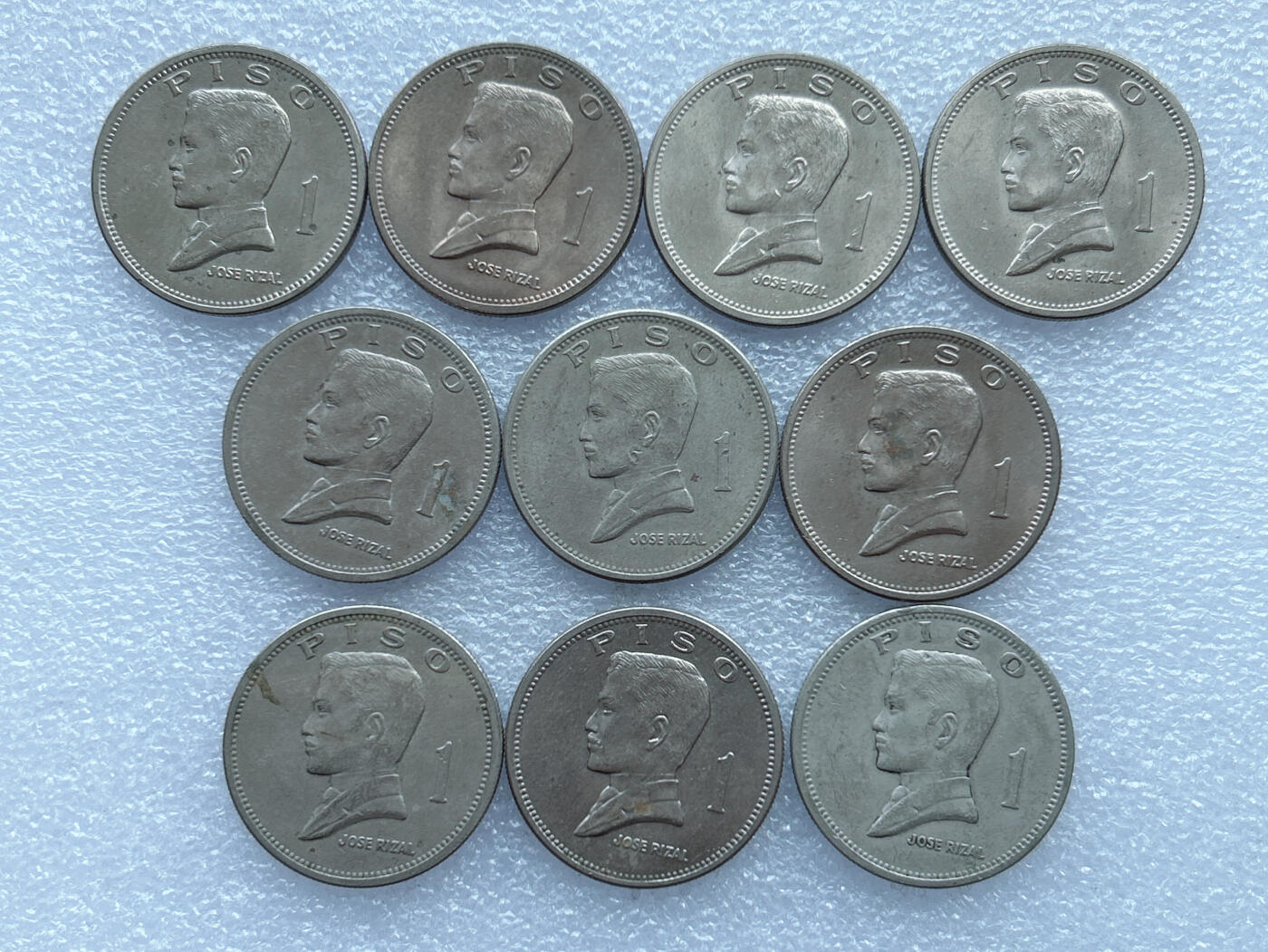 第一海外回流一元起拍收藏 散币专场 第103期 菲律宾1972年1比索 10枚