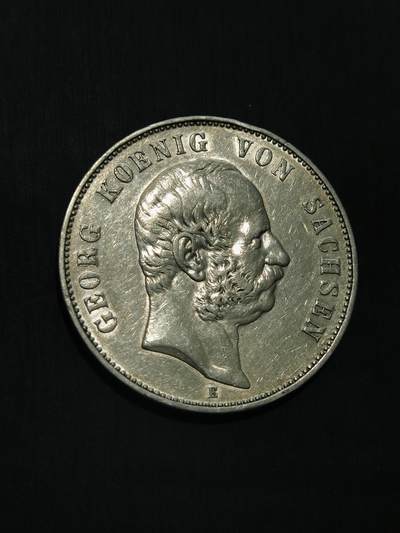 臻藏泉阁国内外钱币 - 德国萨克森5马克银币