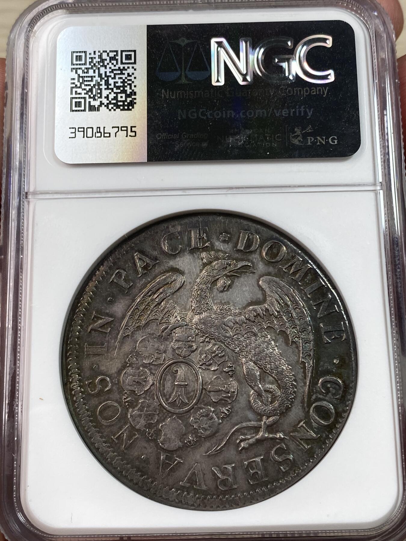 万国钱币拍卖第030期（万国三十期纪念大拍） NGC MS60 1700年后瑞士巴赛尔城市景观流通1泰勒 极其稀少的DAV-1747版本 NGC仅有3枚评级 唯一亚军分 欧洲幻彩无减重痕 高点非常清晰 HA也多年未现身的品种 
