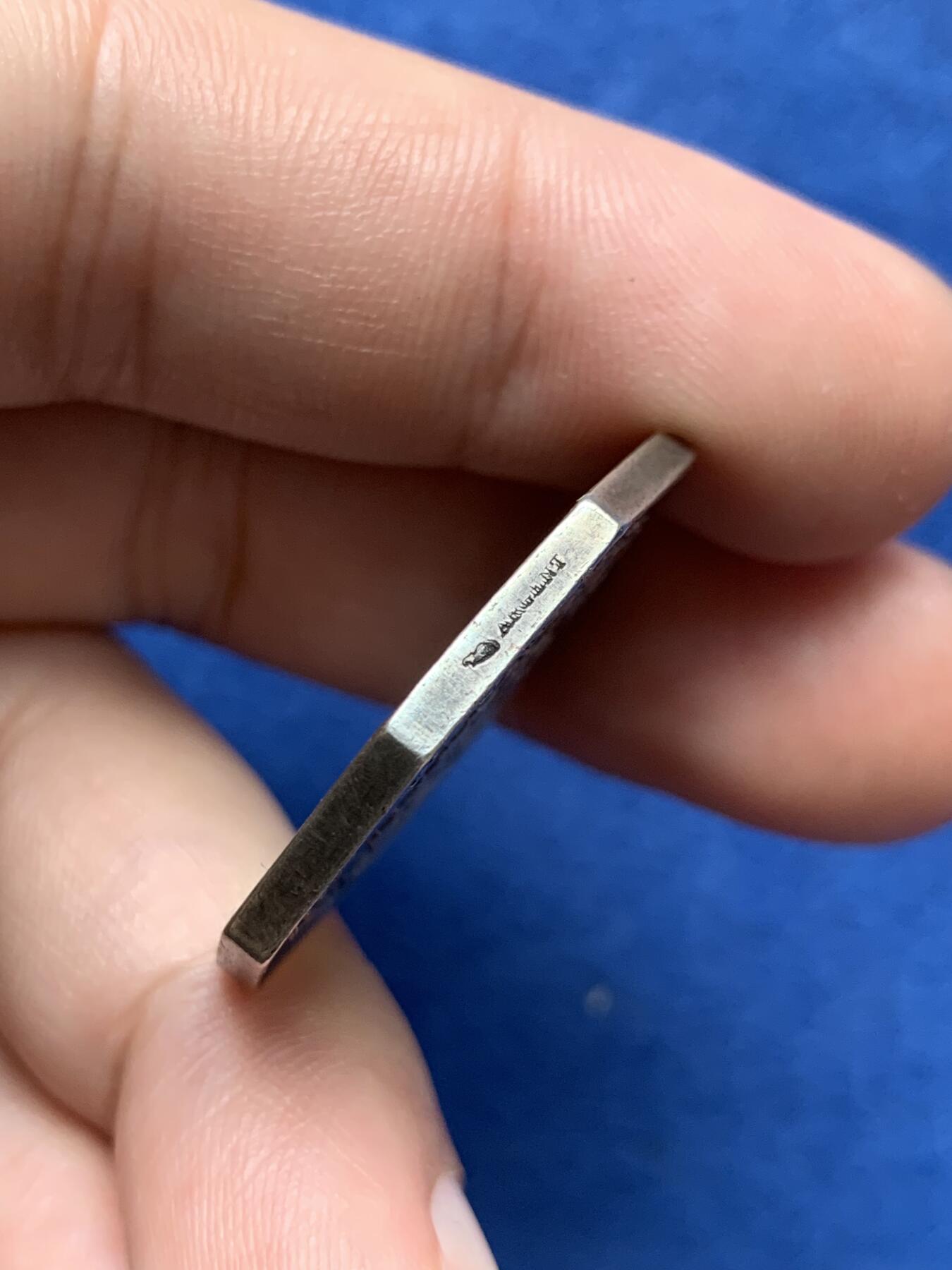 《竞宝斋》第291场- 周日，周一，周二 3场连拍 （全场包邮） 法国八角银质代币，普瓦捷储蓄银行，15.07g，30.2mm，丰饶角边铭