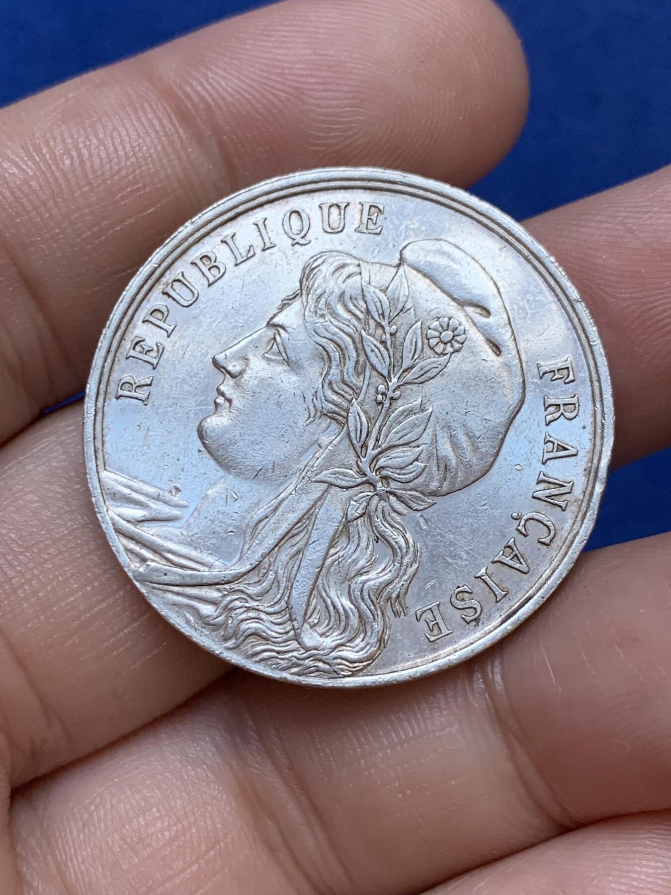 《竞宝斋》第291场- 周日，周一，周二 3场连拍 （全场包邮） 法国银质jeton，特鲁瓦储蓄银行，17.43g，33.3mm，菱形野猪头+ARGENT边铭