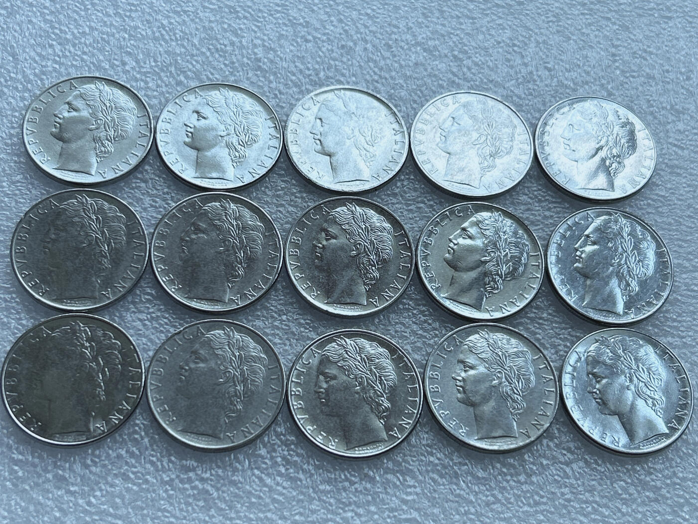 第一海外回流一元起拍收藏 散币专场 第103期 意大利100里拉 15枚