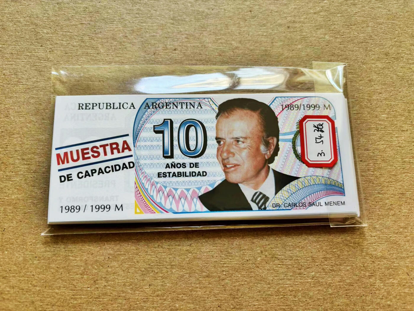 【Blue Auction】✨世界纸币精拍第511期【精】  【一组54张】阿根廷 竞选人竞选周边 10面值纪念券 UNC