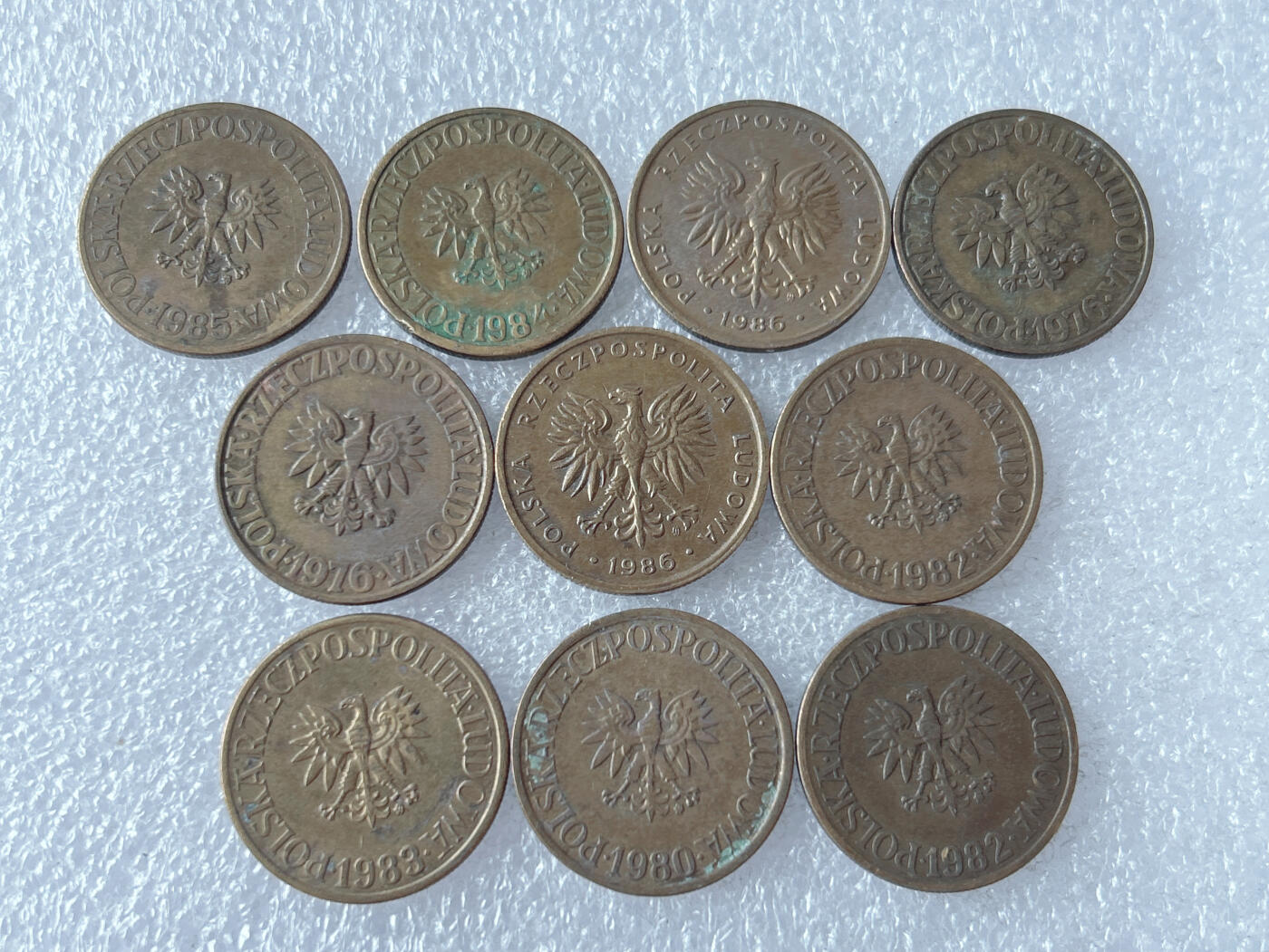 第一海外回流一元起拍收藏 散币专场 第103期 波兰5兹罗提铜币 10枚