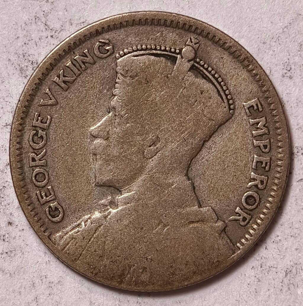紫瑗钱币——第446期 新西兰 1934年 乔治五世 6便士 2.83克 0.5银